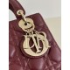 Lady Dior Four-Compartment Series, Letter Shoulder Strap, 6 Letters Included, Sheepskin, Size: 20*8*17cm