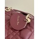 Lady Dior Four-Compartment Series, Letter Shoulder Strap, 6 Letters Included, Sheepskin, Size: 20*8*17cm