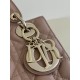 Lady Dior Four-Compartment Series, Letter Shoulder Strap, 6 Letters Included, Sheepskin, Size: 20*8*17cm