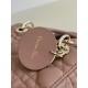 Lady Dior Four-Compartment Series, Letter Shoulder Strap, 6 Letters Included, Sheepskin, Size: 20*8*17cm