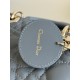 Lady Dior Four-Compartment Series, Letter Shoulder Strap, 6 Letters Included, Sheepskin, Size: 20*8*17cm