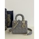 Lady Dior Four-Compartment Series, Letter Shoulder Strap, 6 Letters Included, Sheepskin, Size: 20*8*17cm