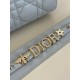 Lady Dior Four-Compartment Series, Letter Shoulder Strap, 6 Letters Included, Sheepskin, Size: 20*8*17cm