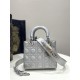 Lady Dior Four-Compartment Series, Letter Shoulder Strap, 6 Letters Included, Sheepskin, Size: 20*8*17cm