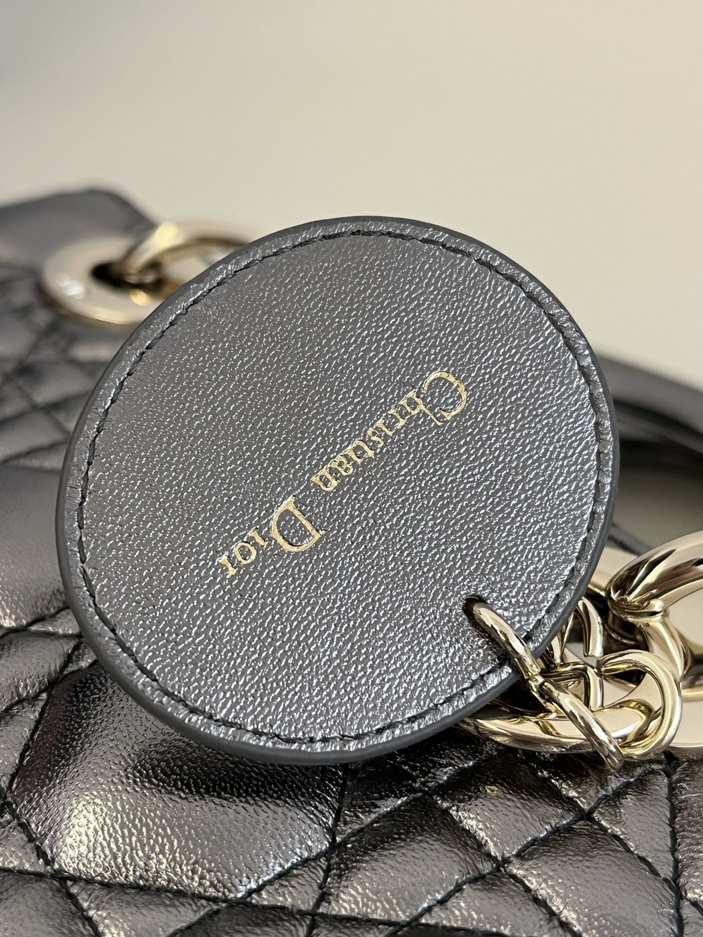 Lady Dior Four-Compartment Series, Letter Shoulder Strap, 6 Letters Included, Sheepskin, Size: 20*8*17cm