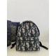 Oblique Letter Canvas Backpack, Size: 30*15*42cm  