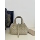 Small Toujours Tote, Oversized Diamond Design, Classic Letter Accessories, Calfskin Material, Size: 23*15*15cm  