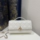 Small Pearl Chain Clutch, Soft Sheepskin, Size: 21*11*5cm  