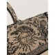 Large Spring/Summer Tote, Sun Embroidery Pattern, Size: 42*18*35cm  