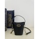 24 Early Spring Series French Fries Bag, Black Cowhide, Size: 17*7*18cm