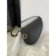 Rodeo Saddle Bag Series, Black Goat Leather, Size: 20*4*15cm