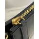 Rodeo Saddle Bag Series, Black Goat Leather, Size: 20*4*15cm