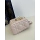 Small D-Joy Series, Bag Comes with Two Straps, Classic Diamond Design, Sheepskin, Size: 22*6*12cm