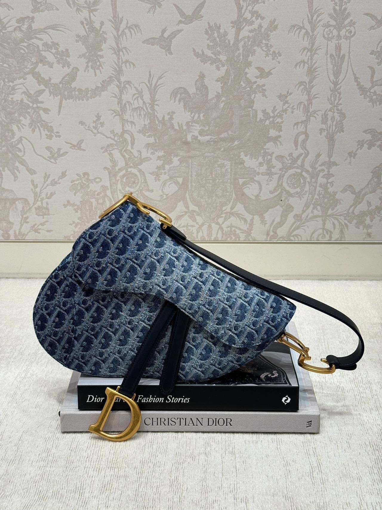 Saddle Bag Denim Gradient Large Size Series, Size: 25.5*6*20cm