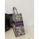 Four Seasons Tote Series, Flower Embroidery Pattern, Large Size: 36*18*28cm