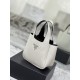 Vegetable Basket Bucket Bag (Small) Soft and Delicate Lychee Pattern Calf Leather Tote Bag Model: 1BA349