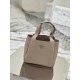 Vegetable Basket Bucket Bag (Large) Soft and Delicate Calf Leather Vegetable Basket Tote Underarm Bag, Fully Leather Inside and Out Model: 1BG335