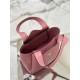 Vegetable Basket Bucket Bag (Large) Soft and Delicate Calf Leather Vegetable Basket Tote Underarm Bag, Fully Leather Inside and Out Model: 1BG335