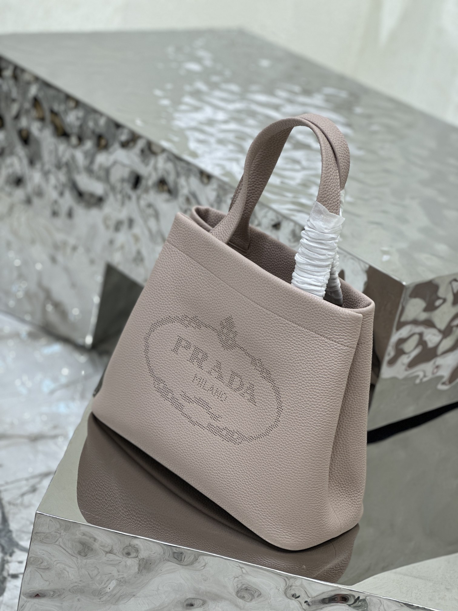 Carved Logo Handbag, Imported Calfskin, Style Number: 1BG384