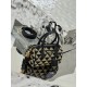 Embroidered Fabric Bag with Imported Saffiano Leather and Unique Embroidered Fabric, Style Number: 1BB846