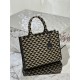 Embroidered Fabric Large Bag with Imported Saffiano Leather and Unique Embroidered Fabric, Style Number: 1BA356