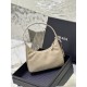 Leather Strap Hobo Women's Nylon Single Shoulder Bag, Style No: 1NE204