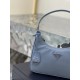 Leather Strap Hobo Women's Nylon Single Shoulder Bag, Style No: 1NE204