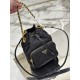 Diamond Grid Bucket Bag - Re-Nylon Recycled Nylon Single Shoulder Bag, Style No: 1BH038