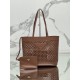 Hollow Tote Shopping Bag in Calfskin, Style No: 1BG503