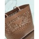 Hollow Tote Shopping Bag in Calfskin, Style No: 1BG503