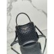 Hollow Barrel Bag "Elf" Saffiano Perforated Calfskin, Style No: 1BA217