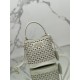 Hollow Barrel Bag "Elf" Saffiano Perforated Calfskin, Style No: 1BA217