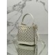 Hollow Barrel Bag "Elf" Saffiano Perforated Calfskin, Style No: 1BA217