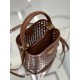 Hollow Barrel Bag "Elf" Saffiano Perforated Calfskin, Style No: 1BA217