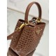 Hollow Barrel Bag "Elf" Saffiano Perforated Calfskin, Style No: 1BA217