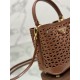 Hollow Barrel Bag "Elf" Saffiano Perforated Calfskin, Style No: 1BA217