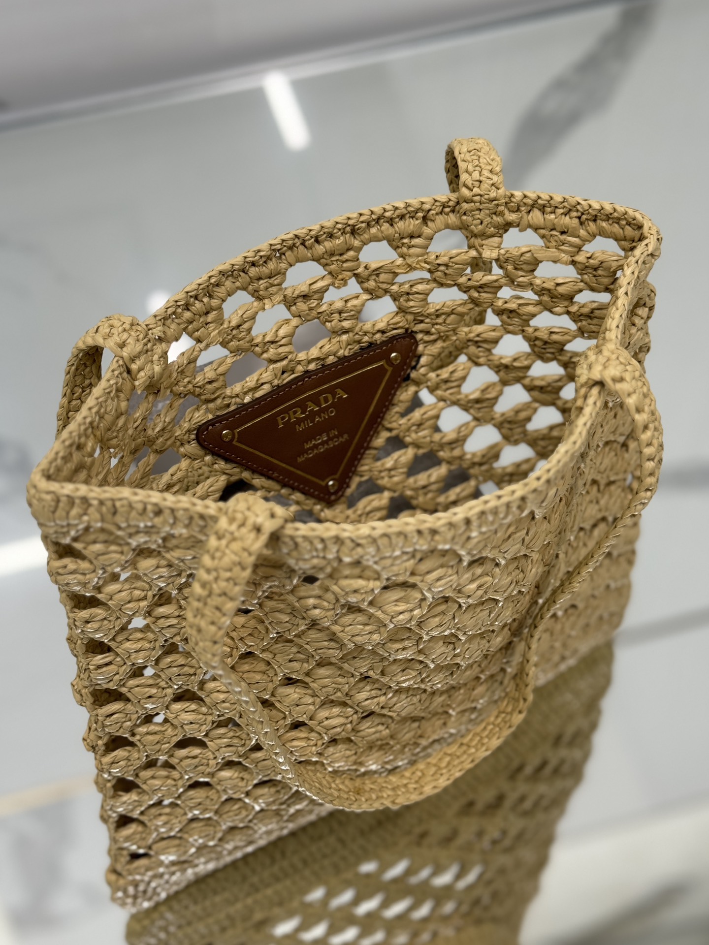 Straw Woven Shopping Bag, Style No: 1BG493