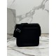 Men's Single Shoulder Bag Made with Saffiano Leather and Re-Nylon Recycled Nylon, Style No: 2VD799