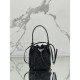 Crystal Bucket Bag Made of Crystal and Satin Materials, Style No: 1BE067