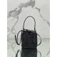 Crystal Bucket Bag Made of Crystal and Satin Materials, Style No: 1BE067