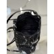 Crystal Bucket Bag Made of Crystal and Satin Materials, Style No: 1BE067