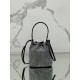 Crystal Bucket Bag Made of Crystal and Satin Materials, Style No: 1BE067