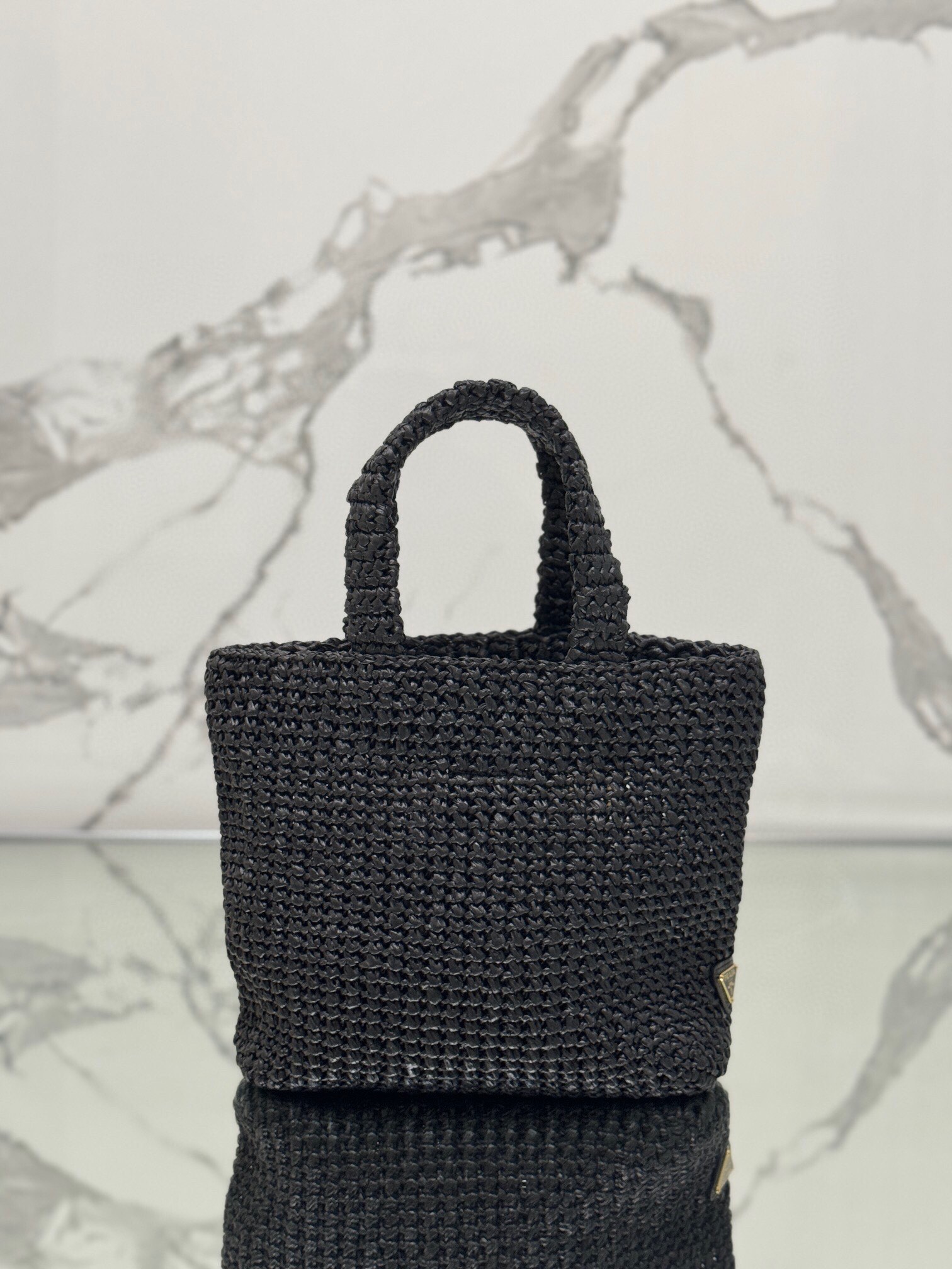 Woven Tote Bag (Small) Imported Raffia Design, Handcrafted, Style Number: 1BG422