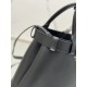 Drawstring Handbag (Small) DoubleBag Shopping Bag Double Series Imported Cowhide, Sheepskin Lining, Style Number: 1BA434