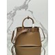 Drawstring Handbag (Small) DoubleBag Shopping Bag Double Series Imported Cowhide, Sheepskin Lining, Style Number: 1BA434