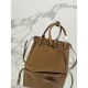 Drawstring Handbag (Small) DoubleBag Shopping Bag Double Series Imported Cowhide, Sheepskin Lining, Style Number: 1BA434