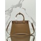 Drawstring Handbag (Small) DoubleBag Shopping Bag Double Series Imported Cowhide, Sheepskin Lining, Style Number: 1BA434