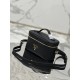 Cosmetic Bag Imported Deer Grain Leather, Sheepskin Lining, Style Number: 1BH202