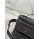 Cosmetic Bag Imported Deer Grain Leather, Sheepskin Lining, Style Number: 1BH202