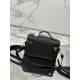 Cosmetic Bag Imported Deer Grain Leather, Sheepskin Lining, Style Number: 1BH202